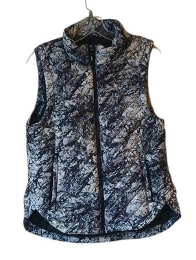 Kyodan Marble Patterned Quilted Vest Size Large
